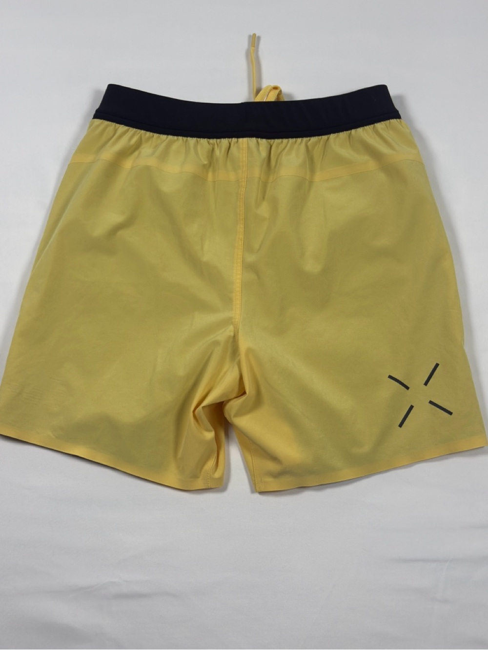 Ten Thousand Yellow Interval Shorts with Black Waistband and Liner - Picture 4 of 8